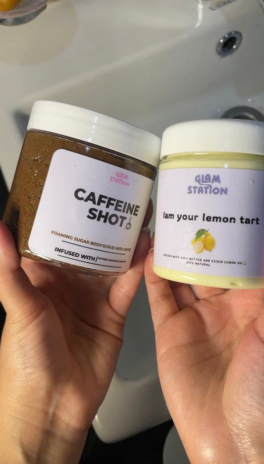 Coffee Foaming Scrub ☕️& Mega Lemon Tart🍋