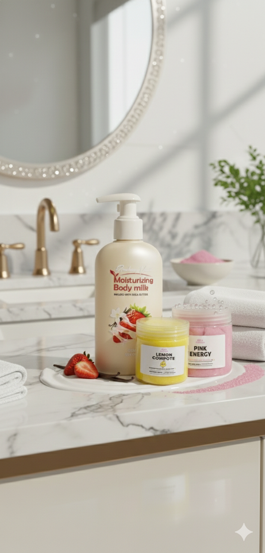 Strawberry & mini Scrub Bundle 💫